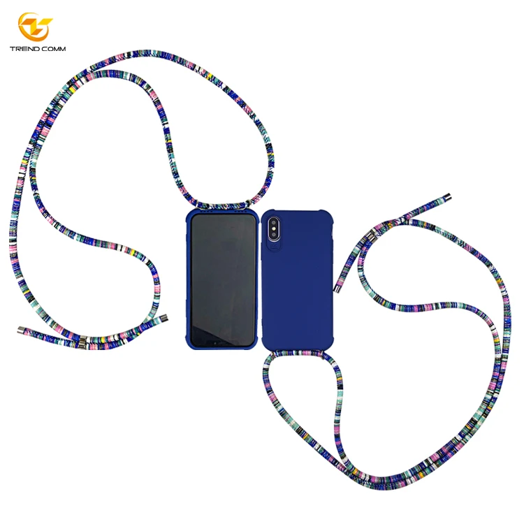 

For iPhone Rubber Coating Bumper TPU Soft 2021 Crossbody Phone Case