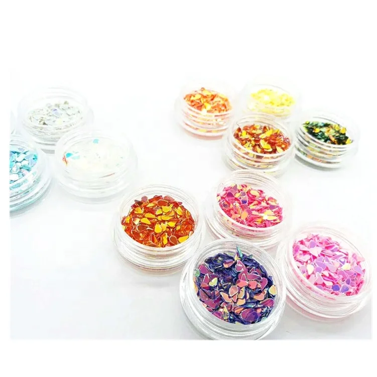 

water shape glitter nail art gitter for the nail art decoration stock 2.5g set packing