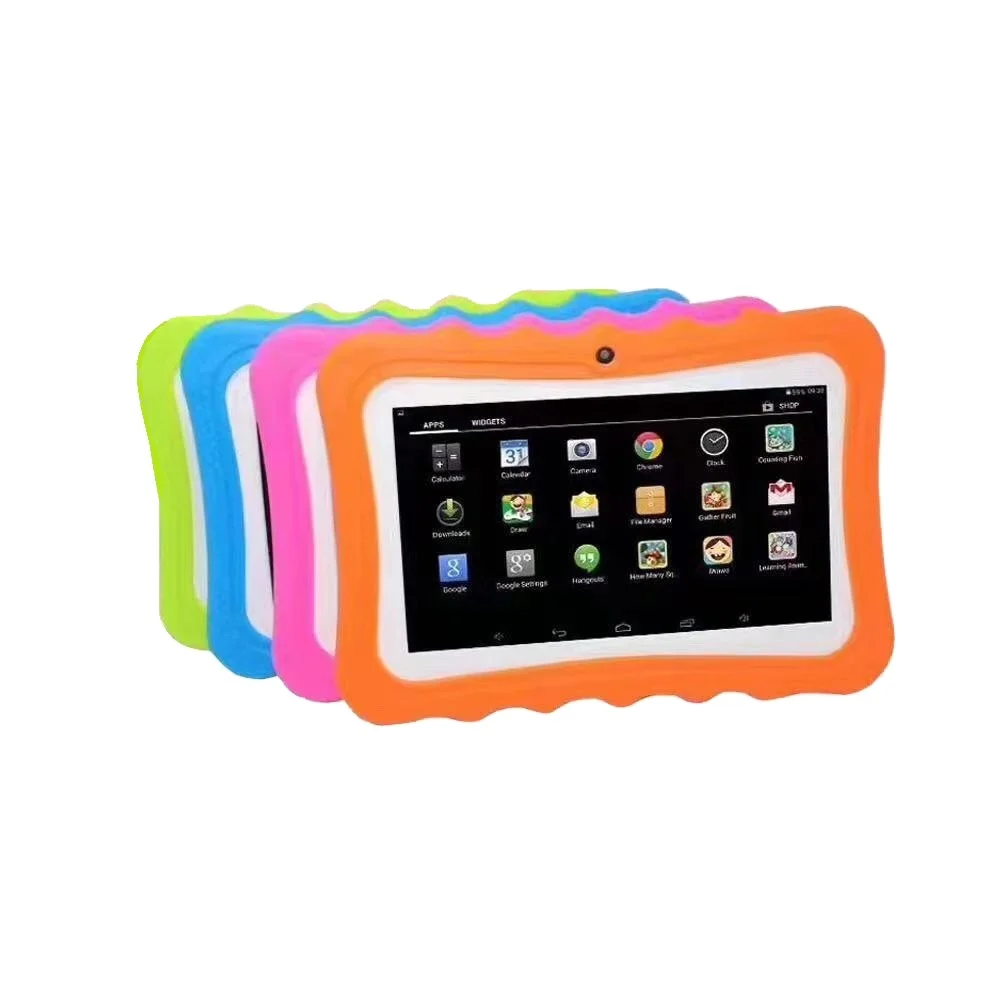 

7 inch children learning tablet for kids with silicon case stand mini tab