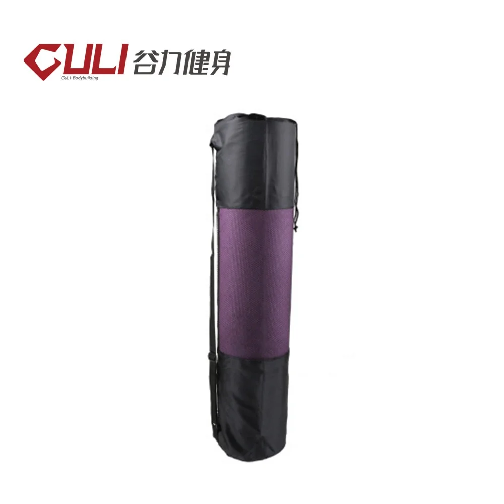 

Guli Fit Factory Wholesale Portable ECOFriendly Mesh Yoga Mat Bag Carrier With Pockets Adjustable Shoulder Exercise Yoga Mat Bag, Customized color