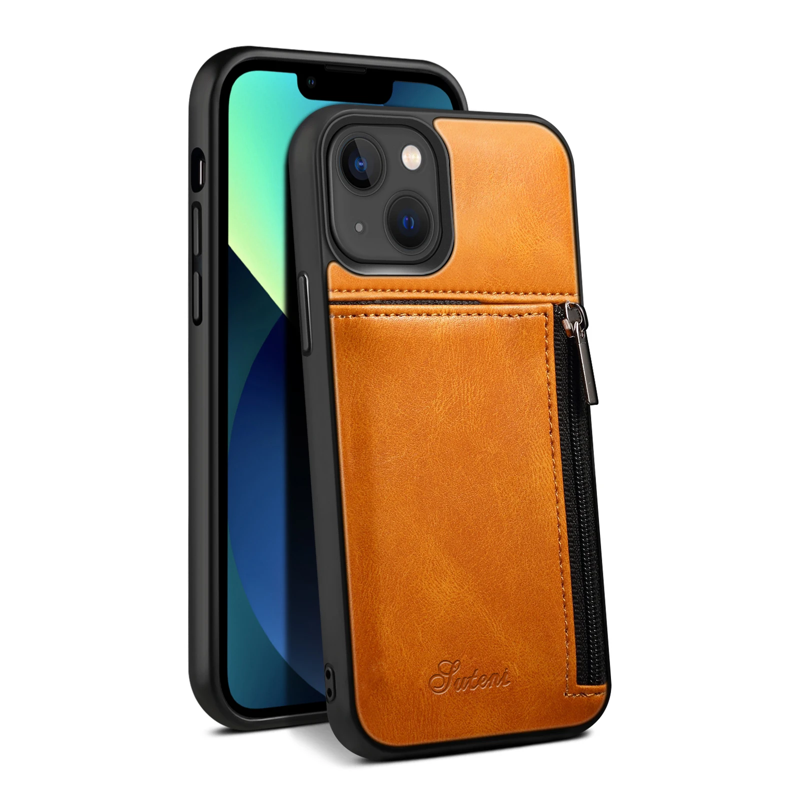 

Factory price Hot sale Design Leather Private Fashion Cellphone Case Phone With Purse, 6 colors
