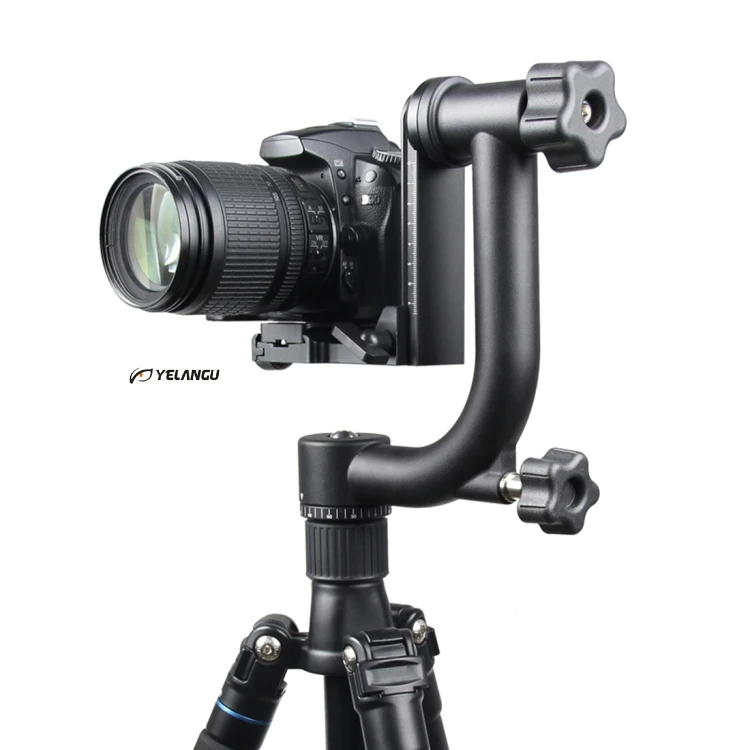 

Same Day Shipping Cheap Price YELANGU Horizontal 360 Degree Gimbal Tripod Head for Home DV and SLR Cameras, Black,