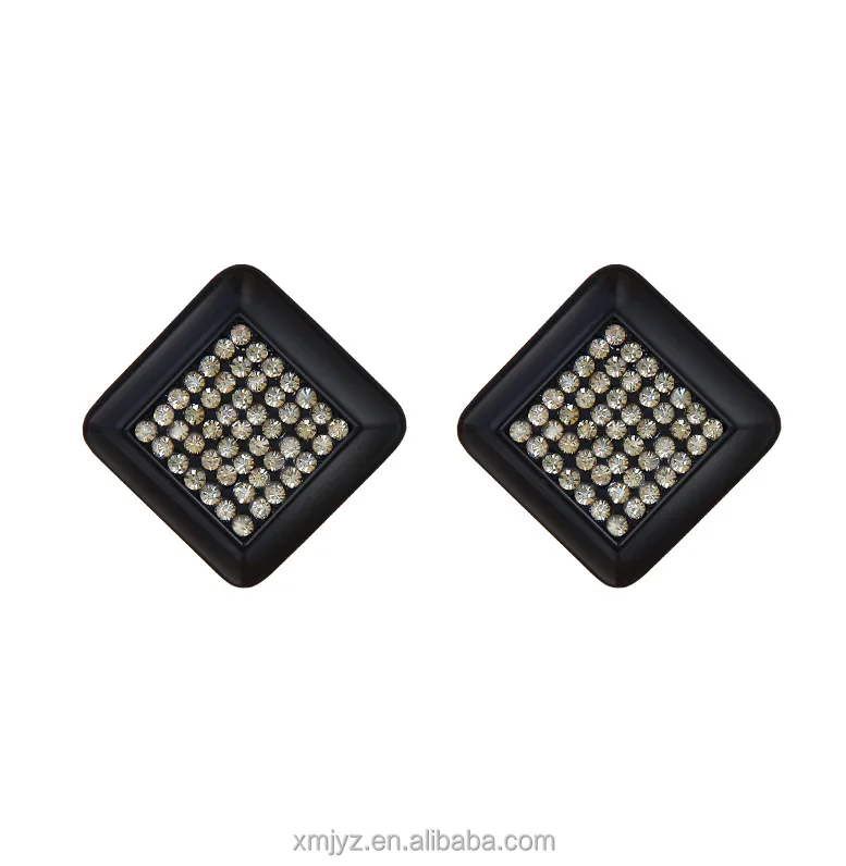 

Korean Net Celebrity Temperament Black Square Autumn And Winter Retro Net Celebrity Temperament Design Earring Earrings Female