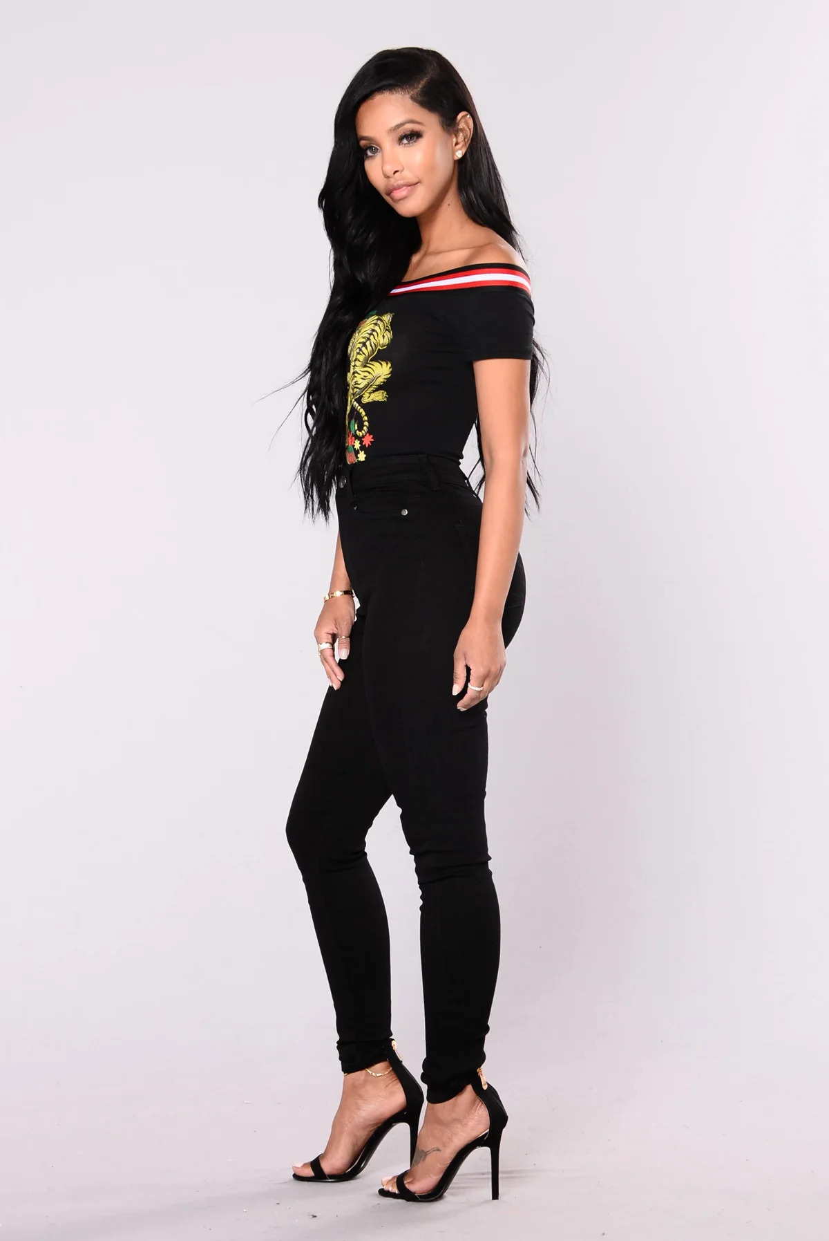 
New Fashion Autumn Women Denim Skinny Pants high-Waist Blue Black Slim Elastic Lady Jeans 