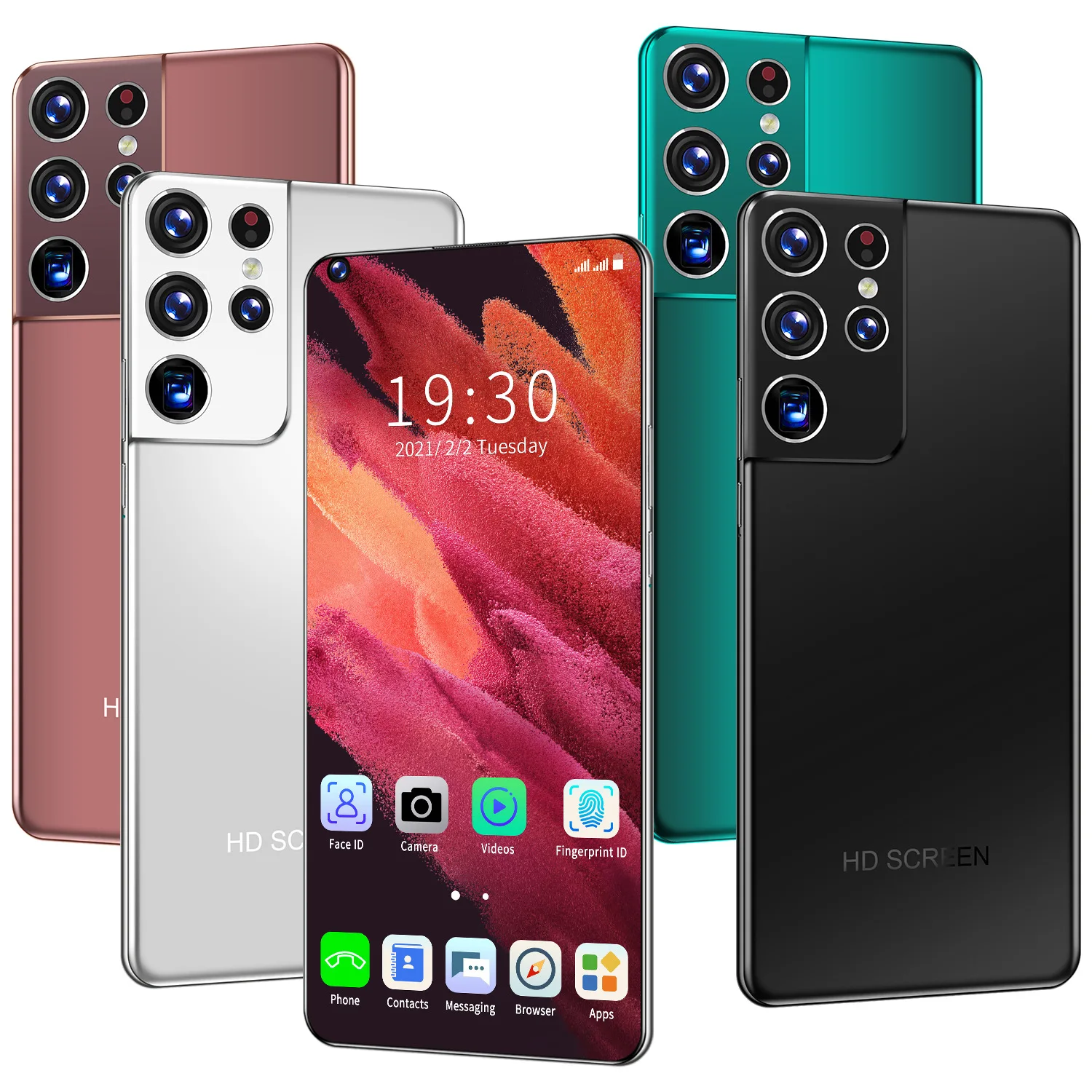 

5g Smart Phone With Wifi Ultra Light Dual Sim Card Download Apps From Online Store Assorted Color Options