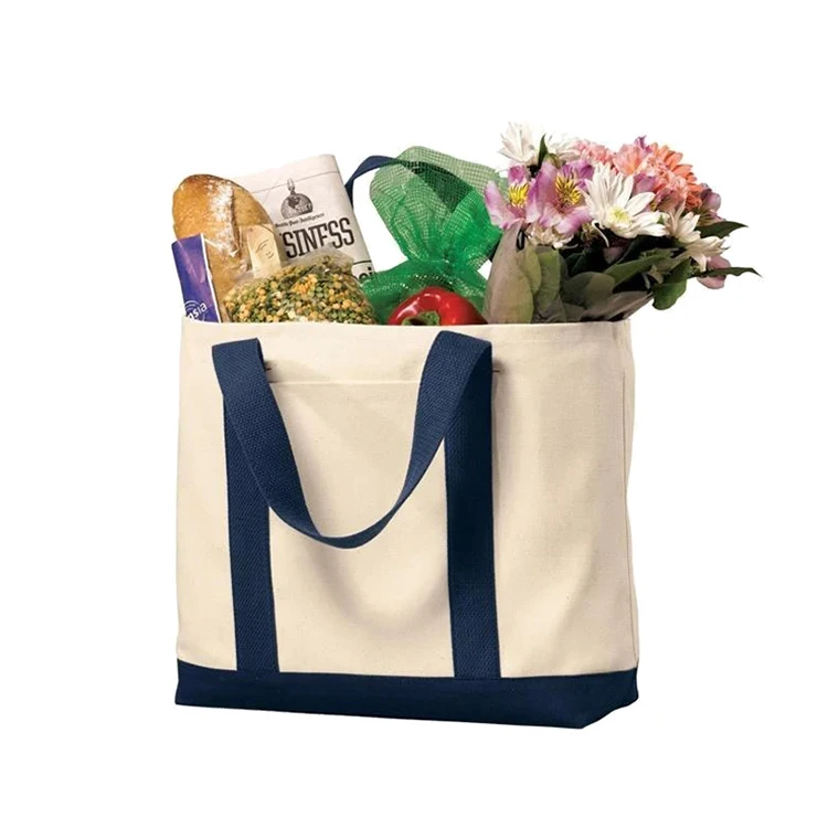 

wholesale recycle bulk plain organic cotton tote bags high capacity printed logo reusable canvas shopping bag