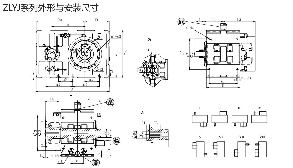 New design low noise ZLYJ extruder rubber extrusion gearbox