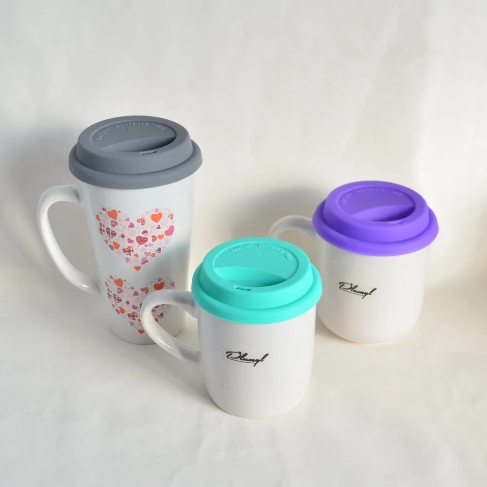 

Mikenda Soft Silicone lids for mugs ,coffee mugs Sealing cup ,sealing cover for coffee cup Ceramic mugs lids