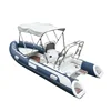 Chile design Factory directly sale 4.8m fiberglass hull inflatable RIB 480 boat with center console