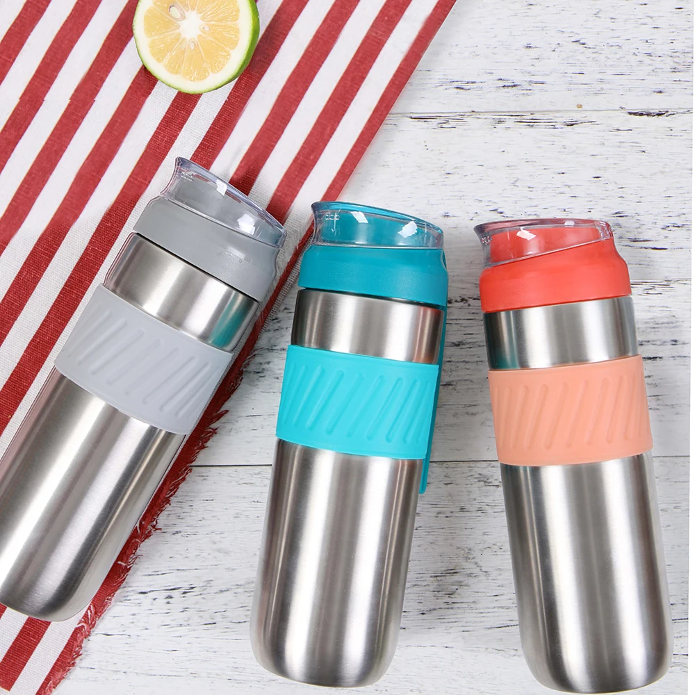 

Travel mug 400ml french press coffee maker, Red, green, grey