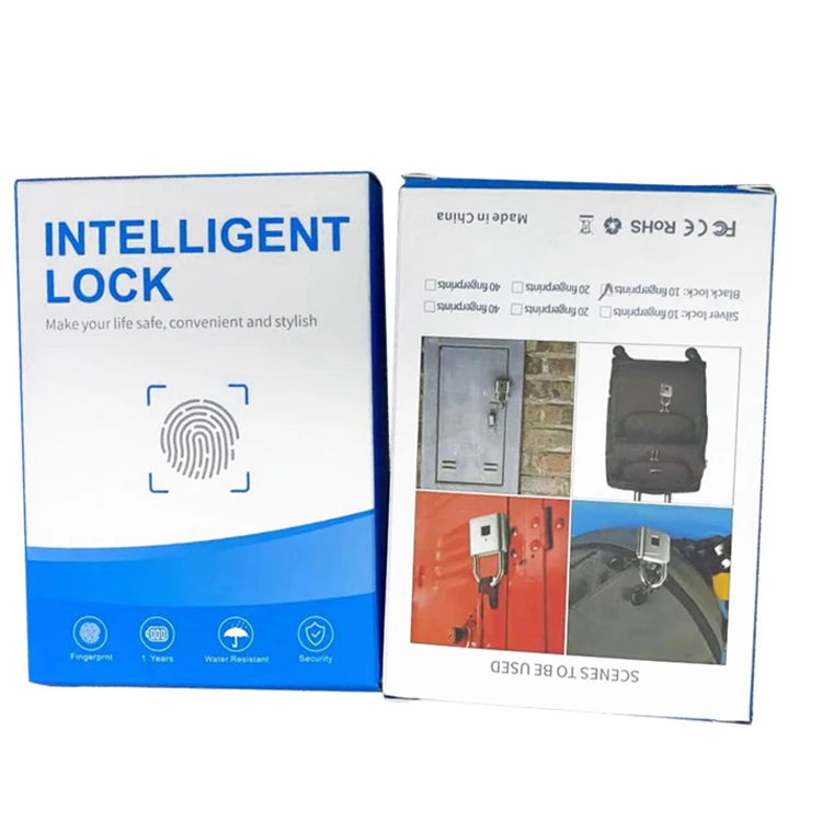 
Fingerprint Padlock Smart Biometric Lock Quick Access Keyless Metal Waterproof Portable Security Lock Anti-Theft Padlock 