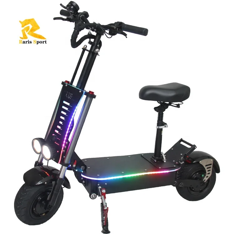 

2021 New Design 90Kmh 11Inch 4800W Dual Motor 60Km Long Range Offroad Electric Scooter With Seat
