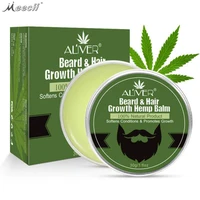 

Aliver Private Label Hemp Beard Growing Cream Beard Balm Tin Scented Beard Growth Balm For Men