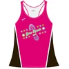 latest new design 100% Polyester quick dry women's running singlet custom gym tank top sports vest