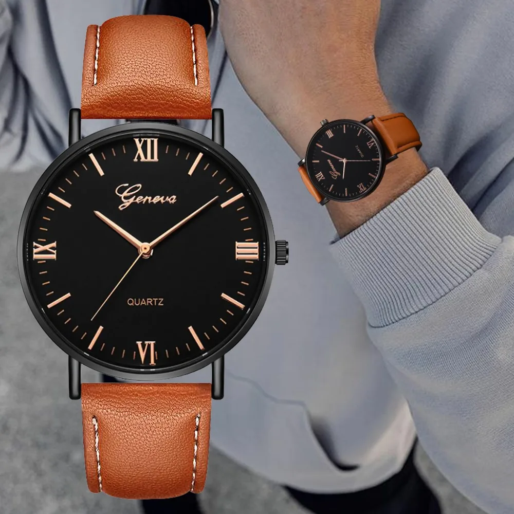 

Fashion Quartz Watch Men Watches Luxury Male Clock Business Mens Wrist Watch Hodinky Relogio Masculino Geneva Gift for male