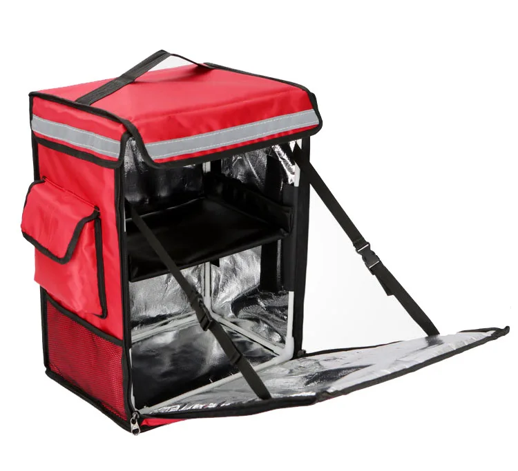 

42 liters Thermal Insulated Waterproof Pizza Delivery Bag, Commercial Grade Heat Food Delivery Backpack, Red, black, orange, blue, green