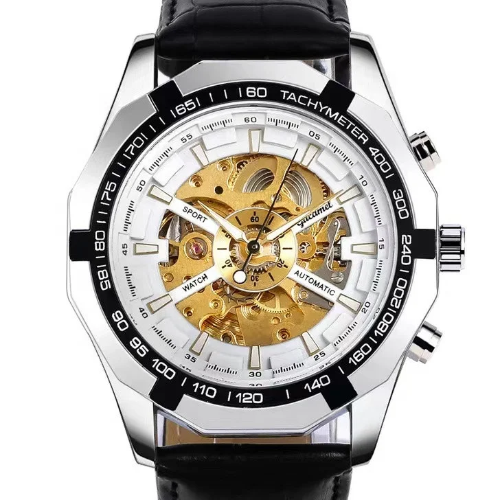 

Fashion Hollow designer mechanical watches Luminous watch mechanical manual automatic mechanical watch mann factory Wholesale