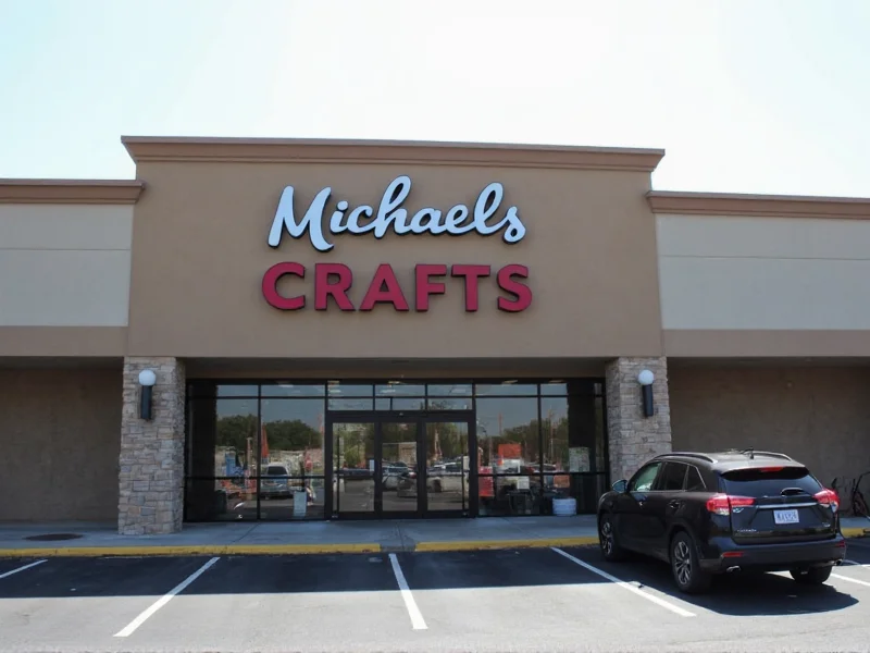 Michaels Crafts Baton Rouge storefront with clear signage and parking