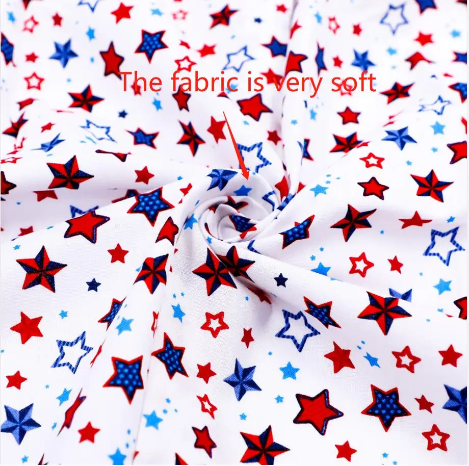 

44'' One Yard Bundle 145GSM RK Quality Printed One Yard Fabric Bundle Star Shape One Yard Pack For Quilt