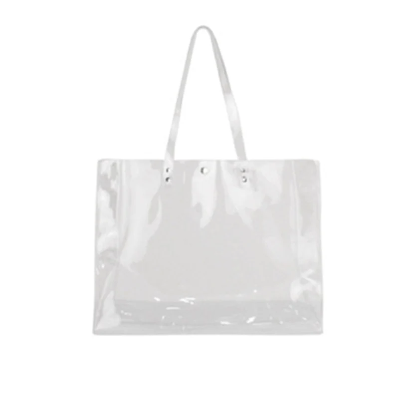 

Womens Clear Tote Bag for Stadium Work Plastic PVC Purse Handbags, Claer