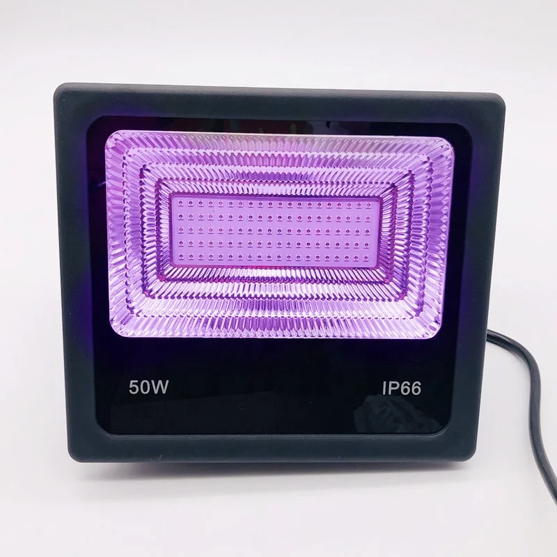 Portable 10w 20w 30w 60W ultra violet sterilizer lamp disinfection 365nm 50watt purple light uva flood light for indoor outdoor