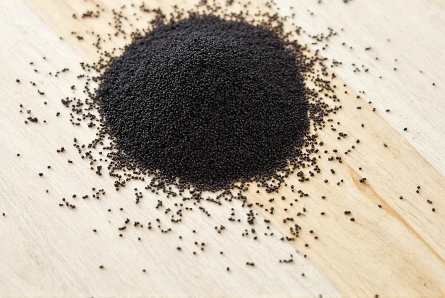 Kitchen spice rack showing black nigella among others