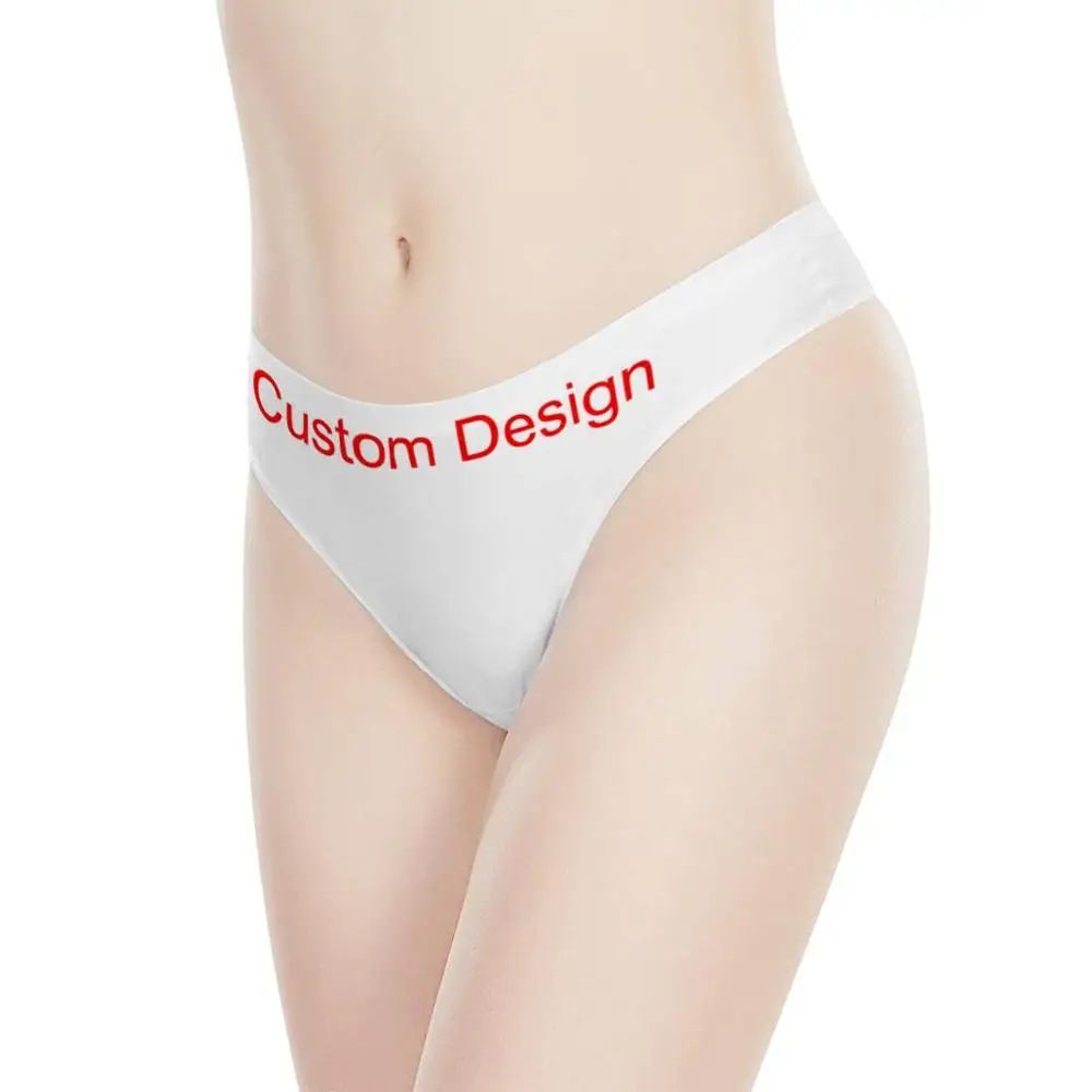 

Wholesale Sexy Comfortable Bikini G-string Panties Sublimation Custom Women's All Over Print Thongs Underwear, Customized color,seamless underwear