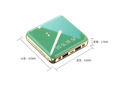 5000 8000 10000 20000mAh Portable Mini Power Bank Mirror Screen LED Display Powerbank Customize Logo - ANKUX.COM