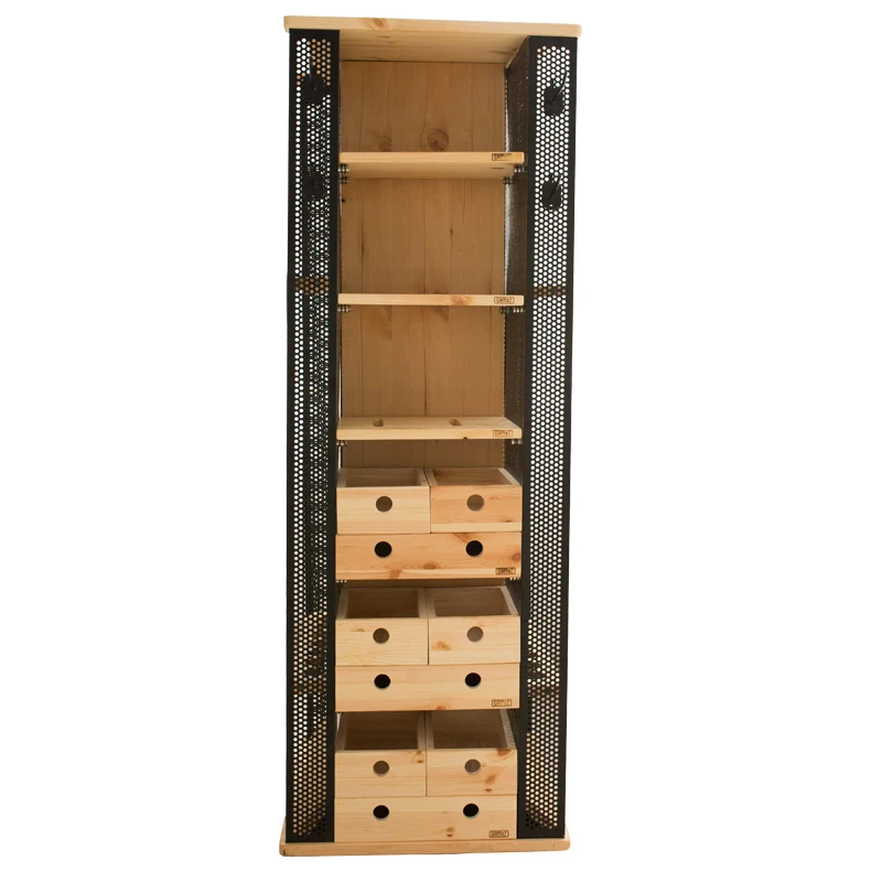 

Evercatch Wholesale wooden fishing tackle storage cabinet with rolling wheels