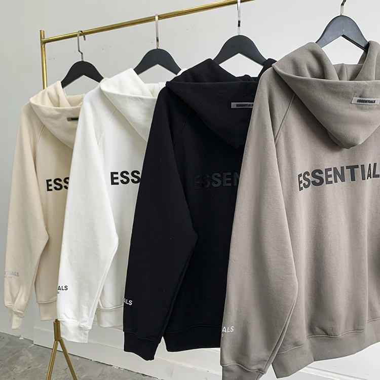 

FEAR OF GOD FOG ESSENTIALS Double thread Zipper Hoodies Sweatershirt High Street Loose Men's And Women's, Customized colors