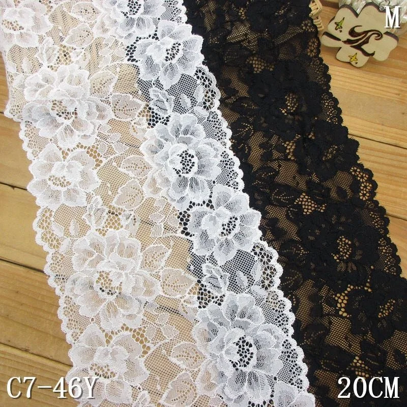 

stretch lace width 18cm stockings lace bodice underwear accessories, 2 colors