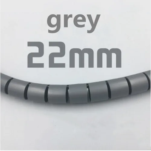 

Cable Wire Wrap Organizer Spiral Tube Cable Winder Cord Protector Flexible Management Wire Storage Pipe, As photo