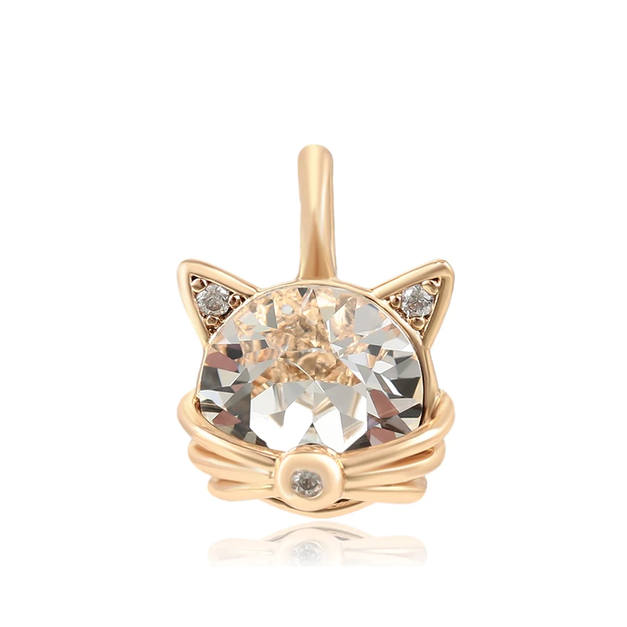 

36001 Xuping New cute style cat pendant jewelry with 18k gold plated