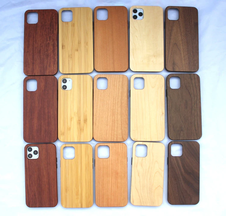 

Wooden Case for iPhone Full Cover TPU Edge Shockproof Real Natural Wood Phone Case For iPhone 11 Pro max