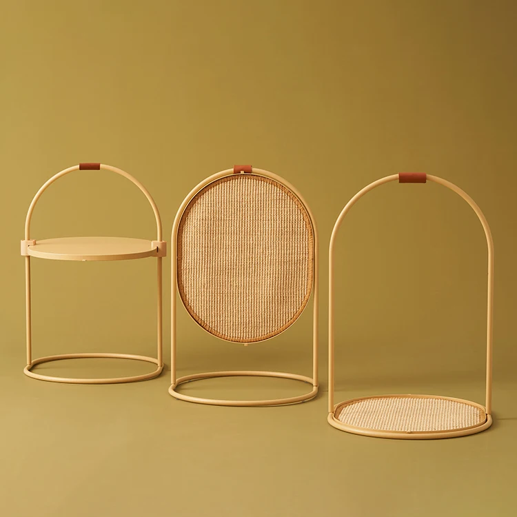 

Drop Ship Makesure Soda New Original Side Table Protector Sofa-Shaped Scratcher Sisal Cat Scratch, Yellow