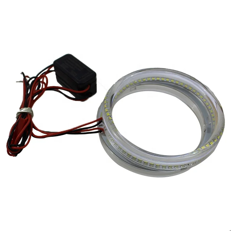 Super bright 95mm white and yellow double color turning light angel eyes led