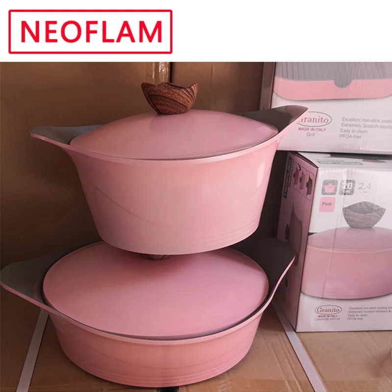 

Korean style nonstick cookware sets with granite coating, Customized color