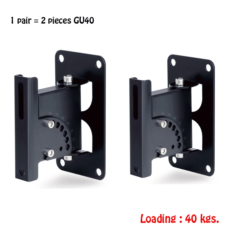 

1 Pair=2 pieces GU40 High Quality Universal Surround Speaker Wall Mount Bracket Rotating Speaker Hanger Loading 40kgs