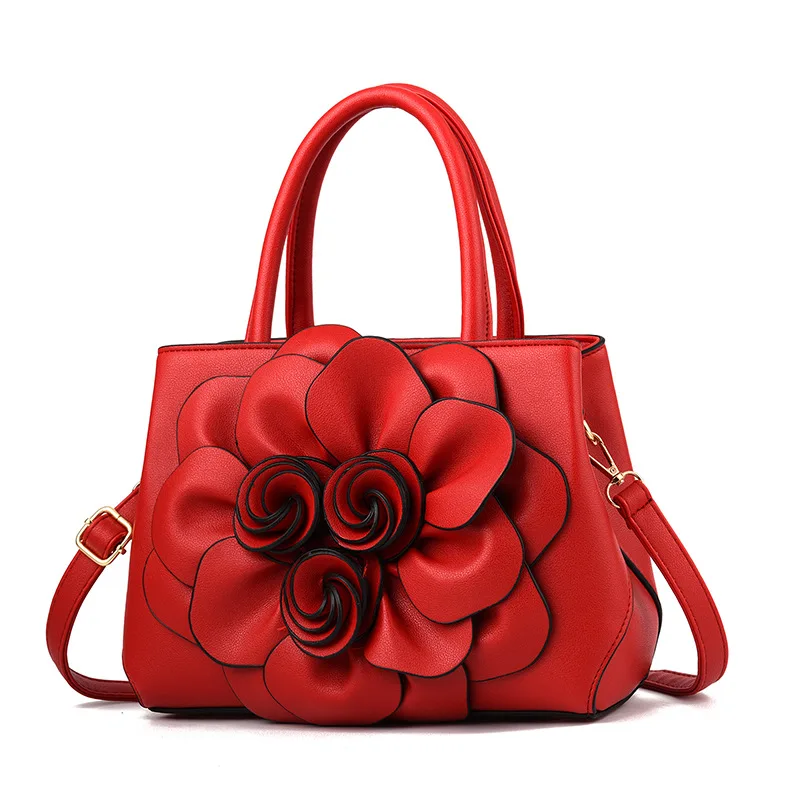 

New ladies handbags Korean version of the wild single shoulder messenger bag women tote flower bags
