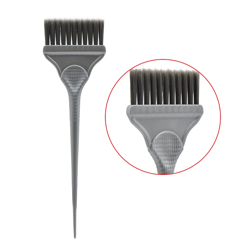 

Plastic Handle Soft Nylon Bristles Large Tinting Bleaching Hair Coloring Dye Brush, Grey