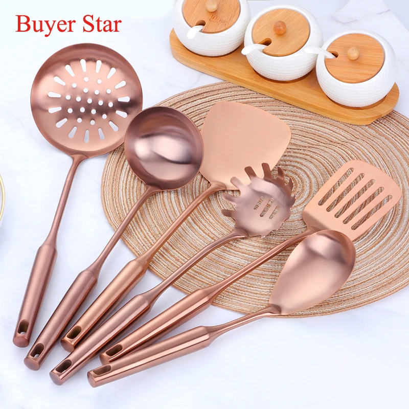

Wholesales Kitchen tools accessories stainless steel kitchenware set / cooking utensils, Silver/gold/rose gold/rainbow no.0/rainbow no.3