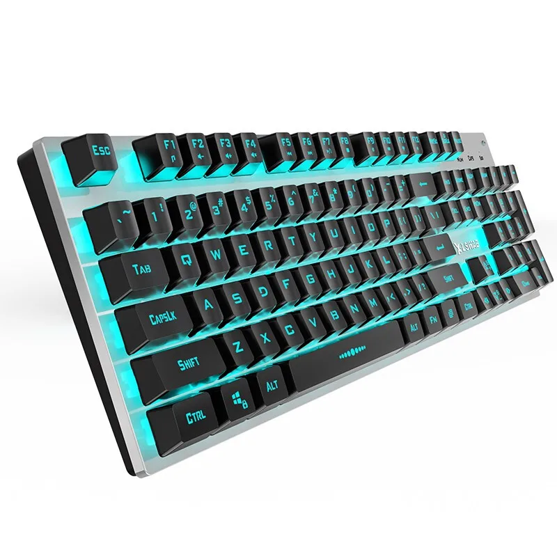 

X7 Classic version Mechanical feel keyboard Mute silent Backlight PC gaming keyboard, Black