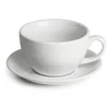 Custom logo wholesale small 80ml porcelain espresso coffee cup and saucer