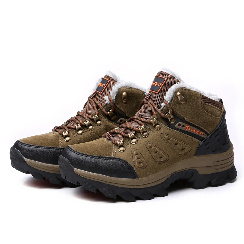 

Winter 2021 new cashmere outdoor hiking shoes Warm outdoor shoes rock climbing sneakers
