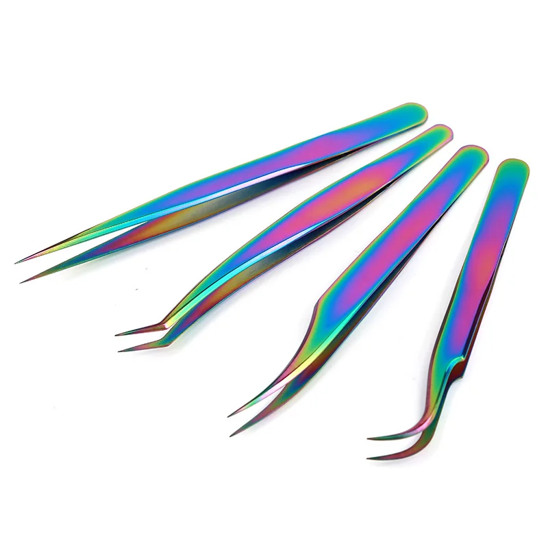 

2021 hot selling wholesale lash extension tweezers custom pink eyelash tweezers custom logo eyelash extension tweezers, Customer's choice