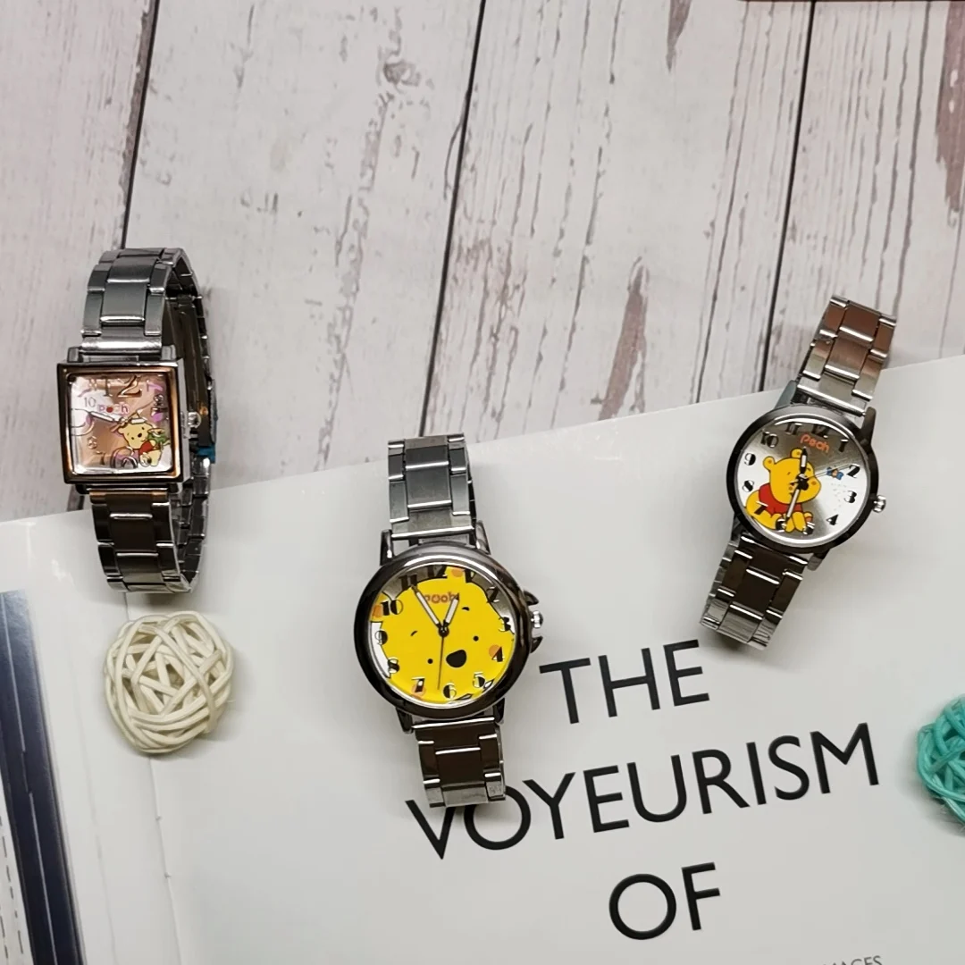 

New 2021 Bear lady kids cartoon girl stainless steel strap waterproof Pop Watch