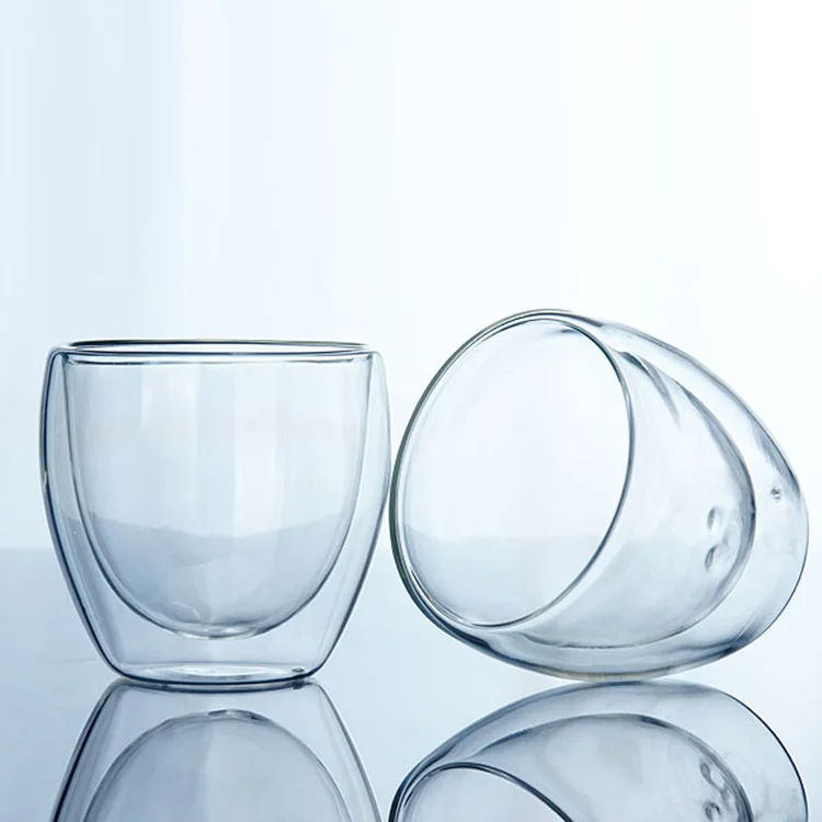 80毫升毫升双层玻璃咖啡杯