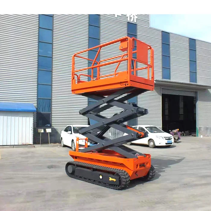 Truck Crawler Scissor Lift 500kg Mini Electric Scissor Lift Table For