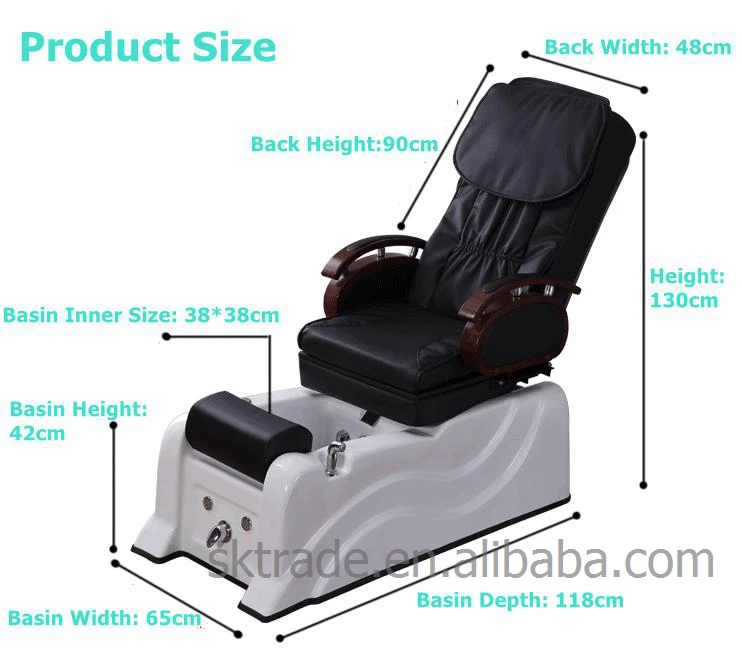 
SK-PC001-4 Hot Sale Factory Price Nail Spa Salon Use Massage Manicure Pedicure Chair 