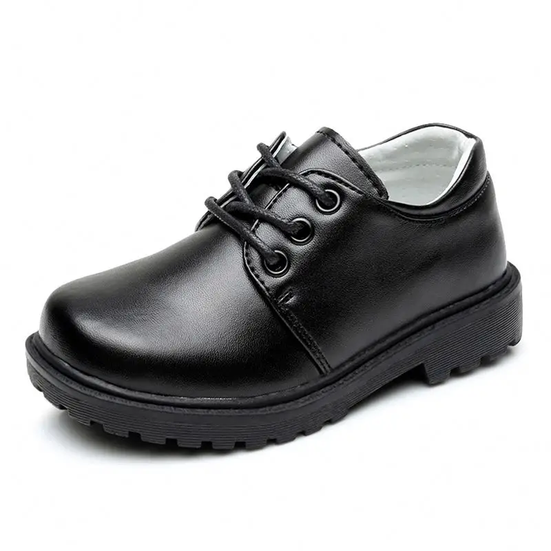 

Factory Factory Price China Wholesale black leather kids boy big size shoes for school white casual shoes